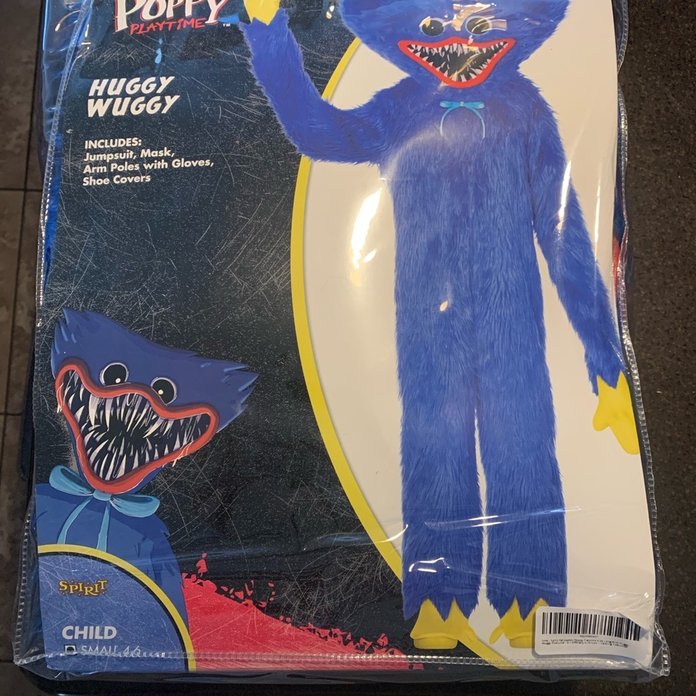 Huggy Wuggy Spirit Blue and Yellow Child Costume